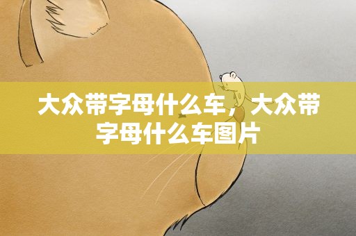 大众带字母什么车，大众带字母什么车图片