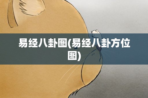 易经八卦图(易经八卦方位图)