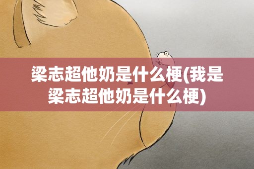 梁志超他奶是什么梗(我是梁志超他奶是什么梗)