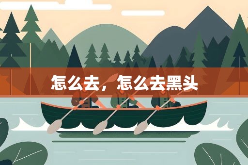 怎么去，怎么去黑头