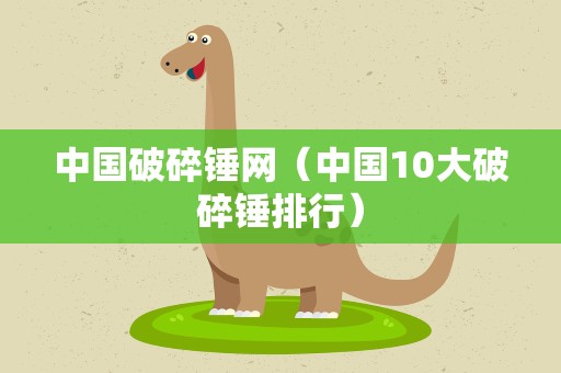 中国破碎锤网（中国10大破碎锤排行）