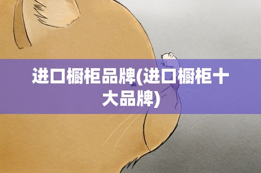 进口橱柜品牌(进口橱柜十大品牌)