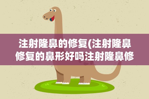注射隆鼻的修复(注射隆鼻修复的鼻形好吗注射隆鼻修修复后效果怎么样)