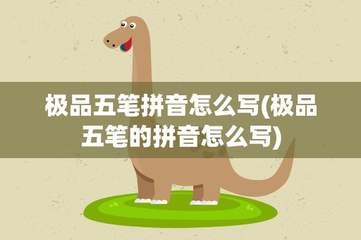 极品五笔拼音怎么写(极品五笔的拼音怎么写)