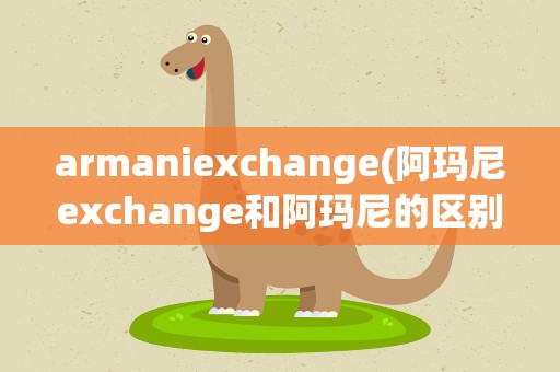 armaniexchange(阿玛尼exchange和阿玛尼的区别)