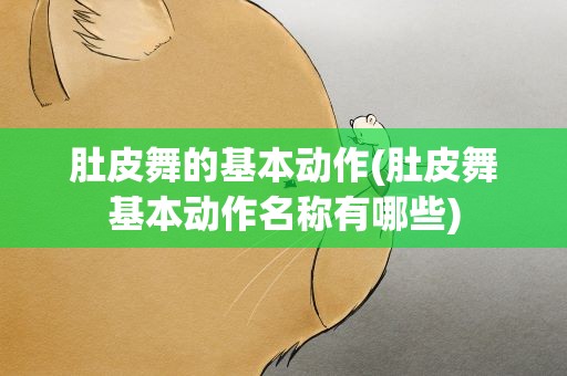 肚皮舞的基本动作(肚皮舞基本动作名称有哪些)