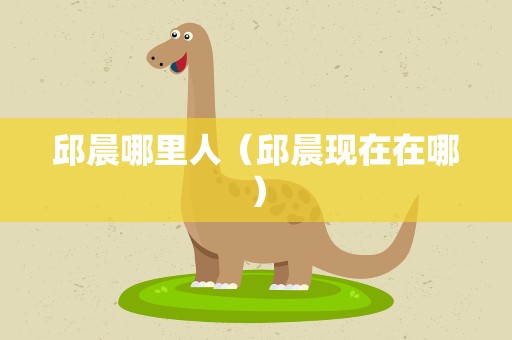 邱晨哪里人（邱晨现在在哪）