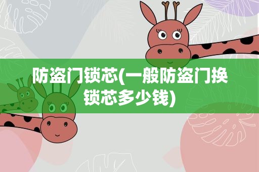防盗门锁芯(一般防盗门换锁芯多少钱)
