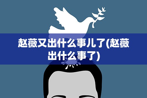 赵薇又出什么事儿了(赵薇出什么事了)