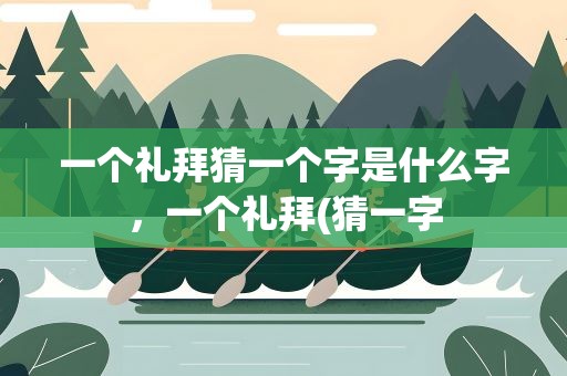 一个礼拜猜一个字是什么字，一个礼拜(猜一字