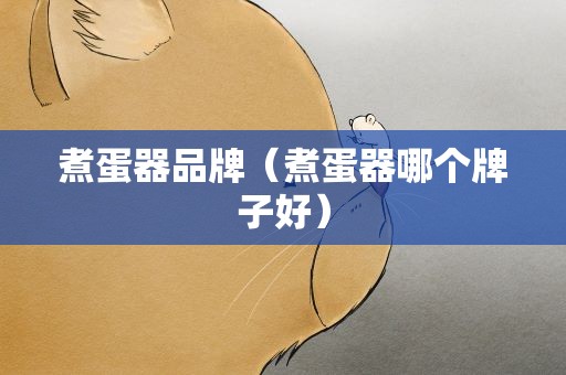煮蛋器品牌（煮蛋器哪个牌子好）
