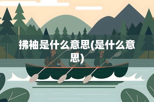 拂袖是什么意思(是什么意思)