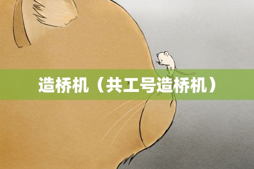 造桥机（共工号造桥机）