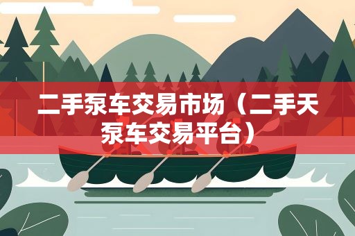 二手泵车交易市场（二手天泵车交易平台）