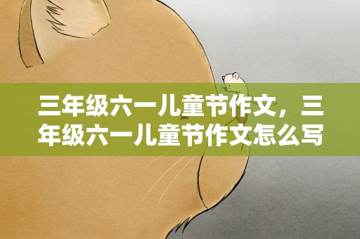 三年级六一儿童节作文，三年级六一儿童节作文怎么写
