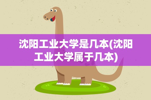 沈阳工业大学是几本(沈阳工业大学属于几本)