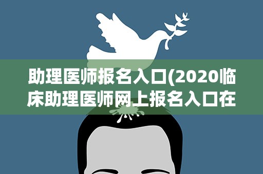 助理医师报名入口(2020临床助理医师网上报名入口在哪里)