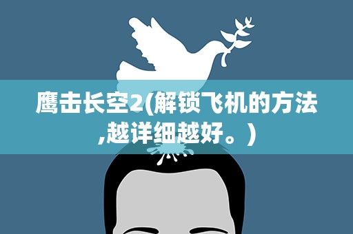 鹰击长空2(解锁飞机的方法,越详细越好。)