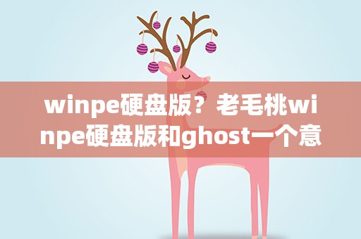 winpe硬盘版？老毛桃winpe硬盘版和ghost一个意思么