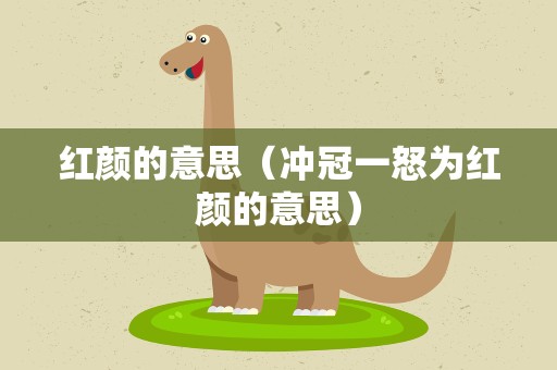 红颜的意思（冲冠一怒为红颜的意思）