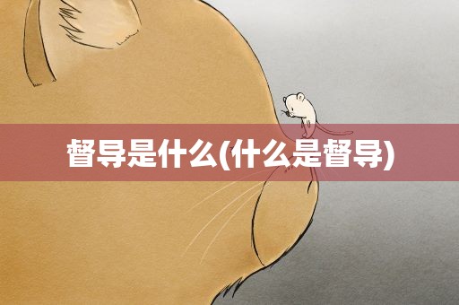 督导是什么(什么是督导)