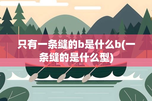只有一条缝的b是什么b(一条缝的是什么型)