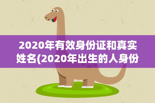 2020年有效身份证和真实姓名(2020年出生的人身份证号码哪几个是2020)