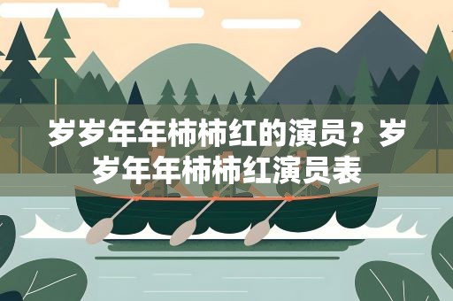 岁岁年年柿柿红的演员？岁岁年年柿柿红演员表