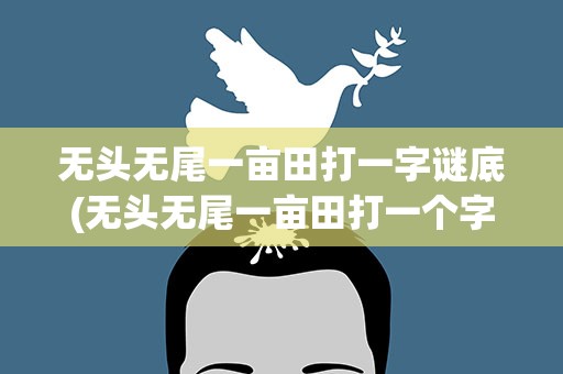 无头无尾一亩田打一字谜底(无头无尾一亩田打一个字灯谜)