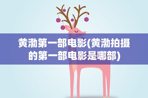黄渤第一部电影(黄渤拍摄的第一部电影是哪部)