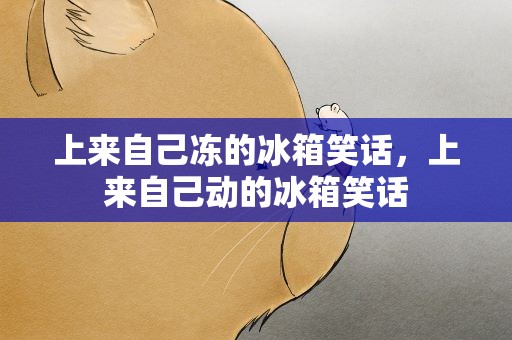 上来自己冻的冰箱笑话，上来自己动的冰箱笑话
