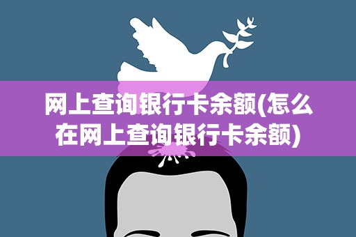 网上查询银行卡余额(怎么在网上查询银行卡余额)