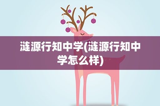涟源行知中学(涟源行知中学怎么样)