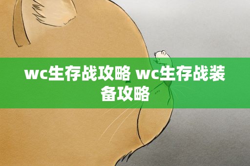 wc生存战攻略 wc生存战装备攻略