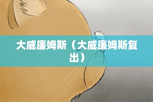 大威廉姆斯（大威廉姆斯复出）