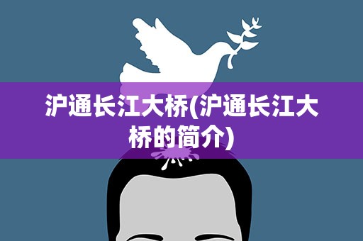 沪通长江大桥(沪通长江大桥的简介)