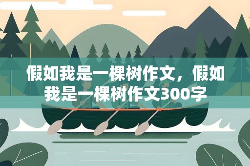 假如我是一棵树作文，假如我是一棵树作文300字
