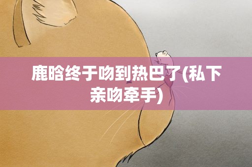 鹿晗终于吻到热巴了(私下亲吻牵手)