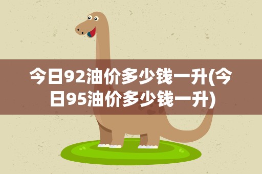 今日92油价多少钱一升(今日95油价多少钱一升)