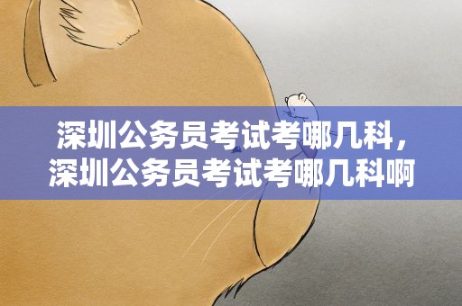 深圳公务员考试考哪几科，深圳公务员考试考哪几科啊