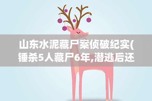 山东水泥藏尸案侦破纪实(锤杀5人藏尸6年,潜逃后还娶两个老婆,结果怎样)