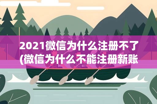 2021微信为什么注册不了(微信为什么不能注册新账号2021)