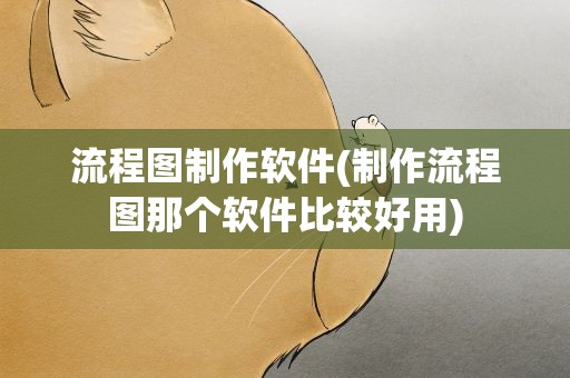 流程图制作软件(制作流程图那个软件比较好用)