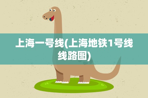 上海一号线(上海地铁1号线线路图)
