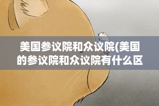 美国参议院和众议院(美国的参议院和众议院有什么区别)