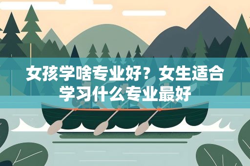 女孩学啥专业好？女生适合学习什么专业最好