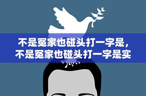 不是冤家也碰头打一字是，不是冤家也碰头打一字是实吗