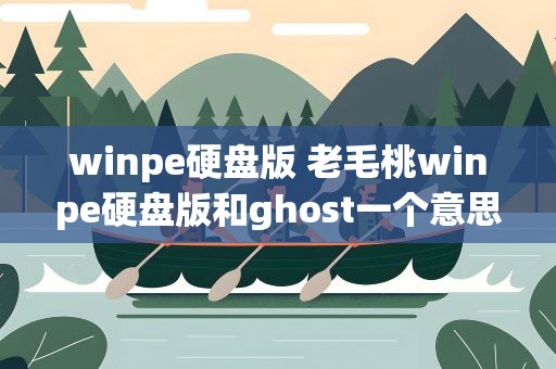 winpe硬盘版 老毛桃winpe硬盘版和ghost一个意思么