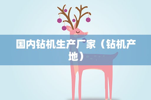 国内钻机生产厂家（钻机产地）