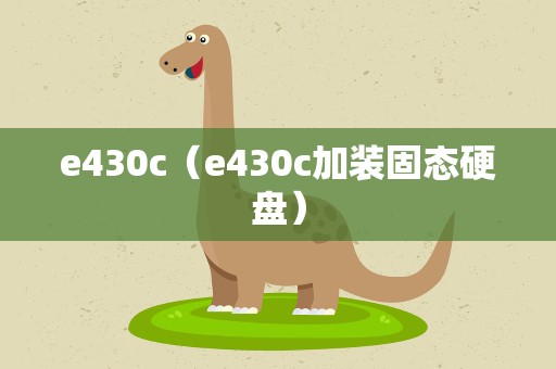 e430c（e430c加装固态硬盘）